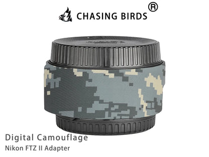 CHASING BIRDS Camouflage Waterproof Protective Coat for Nikon FTZ II Adapter rainproof cover