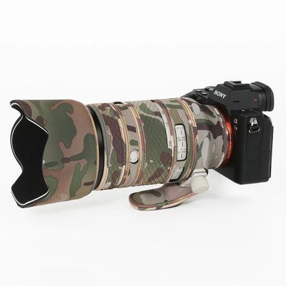 CHASING BIRDS camouflage lens coat for Sony FE 70-200mm F4 Macro G OSS II waterproof and rainproof elastic lens protect cover