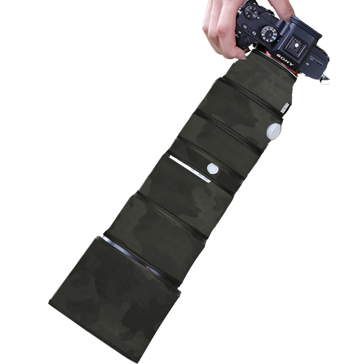 CHASING BIRDS Camouflage Waterproof Lens Coat for Sony FE 200-600mm F5.6-6.3 G OSS Rainproof Lens Protective Cover SEL 200600
