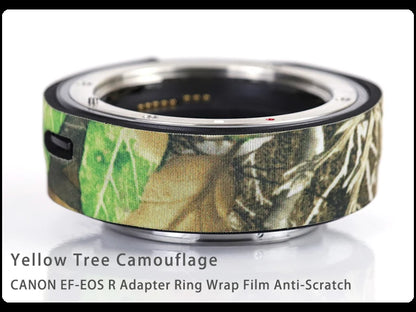 CHASING BIRDS Camouflage Waterproof Protective Coat for Canon EF-EOS R Adapter Ring Wrap Film Anti-Scratch