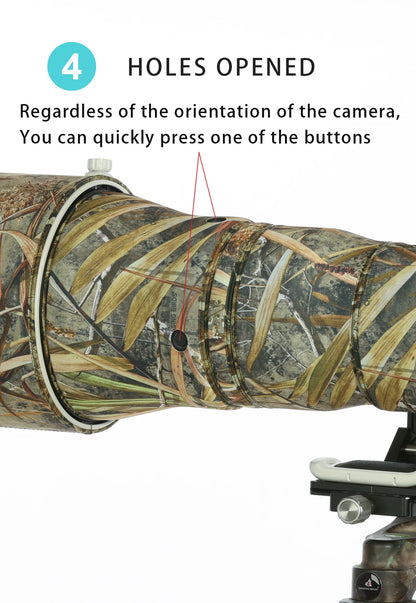 CHASING BIRDS camouflage lens coat for NIKON Z 800mm F6.3 VR S waterproof and rainproof lens protective cover z 800 lens cover