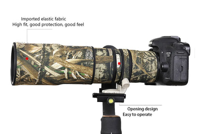 CHASING BIRDS camouflage lens coat for CANON EF 400 mm F5.6 L waterproof and rainproof elasticity lens protective cover