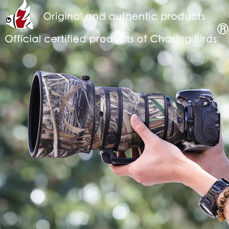 CHASING BIRDS Lens Camouflage Coat for NIKON AF-S 200mm F2 G II ED VR Waterproof and Rainproof Elastic Lens Protective Cover