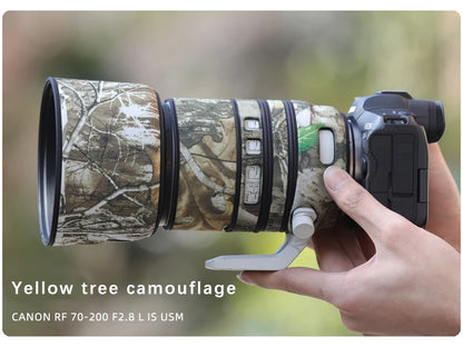 CHASING BIRDS camouflage lens coat for CANON RF 70 200 mm F2.8 L IS USM waterproof and rainproof lens coat protective cover