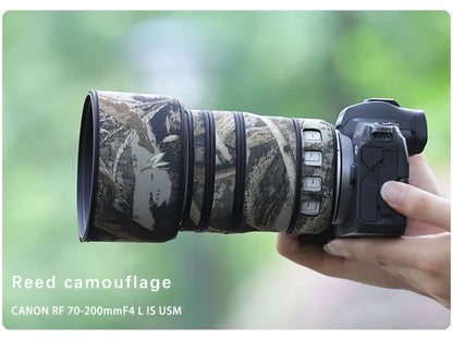 CHASING BIRDS camouflage lens coat for CANON RF 70 200 mm F4 L IS USM waterproof and rainproof lens coat protective cover