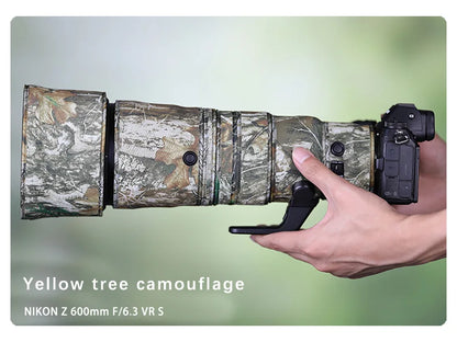 CHASING BIRDS camouflage lens coat for NIKON Z 600mm F6.3 VR S waterproof and rainproof lens protective cover Z 600 lens cover