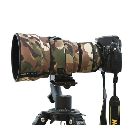 ROLANPRO Waterproof Lens Camo Coat for Nikon AF-S 200mm f/2G ED VR I and II Generations Lens Protective Sleeve Case Lens Cover