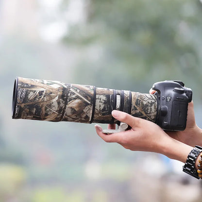 CHASING BIRDS camouflage lens coat for CANON EF 400 mm F5.6 L waterproof and rainproof elasticity lens protective cover