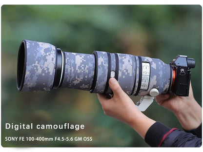 CHASING BIRDS camouflage lens coat for SONY FE 100-400mm GM waterproof and rainproof lens protective cover SEL 100400 lens cover