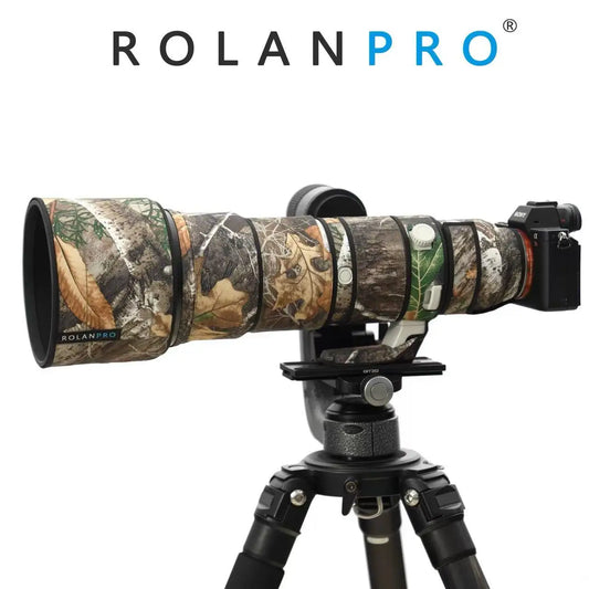 ROLANPRO Camouflage Lens Coat for Sony FE 400-800mm F6.3-8 G OSS SEL400800G Waterproof Rainproof Lens Protective Cover Guns Case