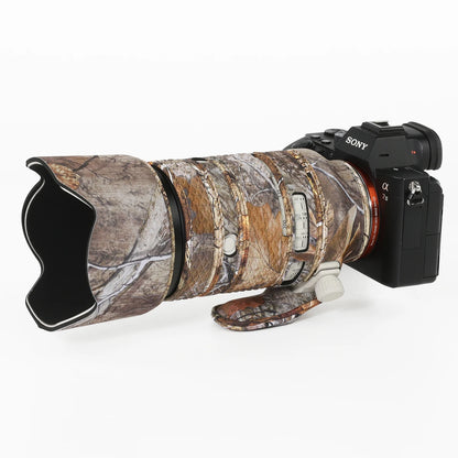 CHASING BIRDS camouflage lens coat for Sony FE 70-200mm F4 Macro G OSS II waterproof and rainproof elastic lens protect cover
