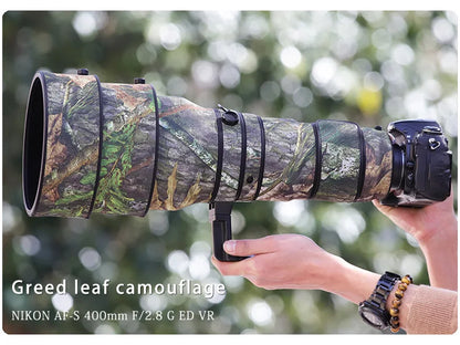 Chasing birds camouflage lens coat for NIKON AF-s 400 F2.8 G waterproof and rainproof lens protective cover nikon 400 lens cover