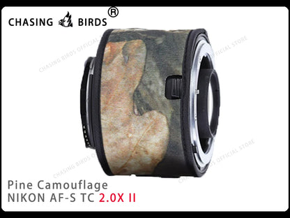 Chasing birds camouflage lens coat for NIKON AF-S teleconverter 1.4X 2.0X 1.7X waterproof and rainproof lens protective cover