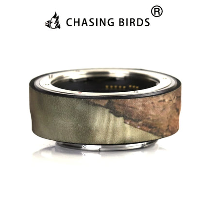 CHASING BIRDS Camouflage Waterproof Protective Coat for Canon EF-EOS R Adapter Ring Wrap Film Anti-Scratch
