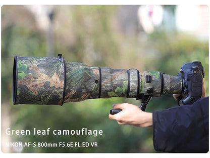 CHASING BIRDS camouflage lens coat for NIKON AF-S 800mm F5.6 E FL ED VR elastic waterproof and rainproof lens protective cover