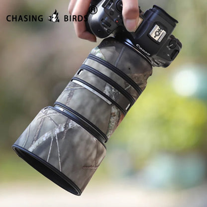 CHASING BIRDS camouflage lens coat for CANON RF 70 200 mm F2.8 L IS USM waterproof and rainproof lens coat protective cover