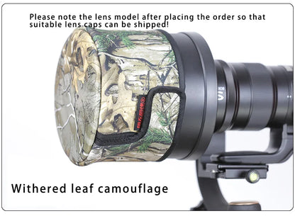 CHASING BIRDS lens cap lens camouflage waterproof shot cap for CANON NIKON lens hood rainproof camo lens cap