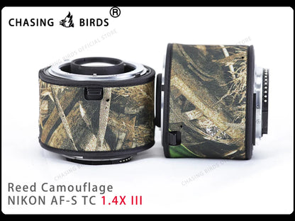Chasing birds camouflage lens coat for NIKON AF-S teleconverter 1.4X 2.0X 1.7X waterproof and rainproof lens protective cover
