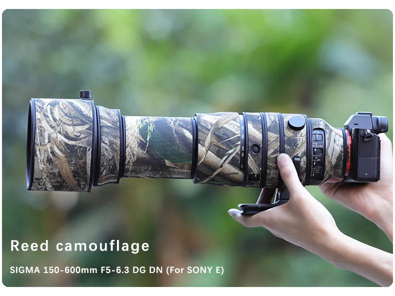 CHASING BIRDS camouflage lens coat for SIGMA 150-600mm F5-6.3 DG DN OS Sports  for SONY E-mount waterproof lens protective cover