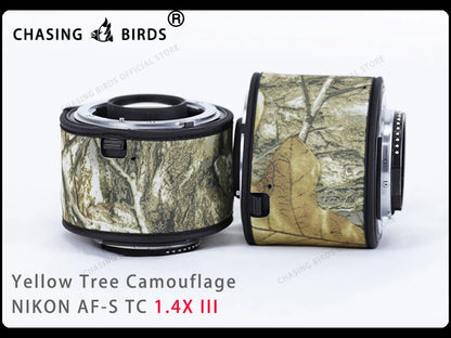 Chasing birds camouflage lens coat for NIKON AF-S teleconverter 1.4X 2.0X 1.7X waterproof and rainproof lens protective cover