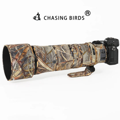 CHASING BIRDS camouflage lens coat for Nikon Z 180-600 mm F 5.6-6.3 VR waterproof and rainproof lens protective cover NIKKOR