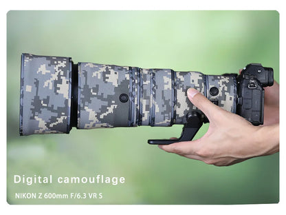 CHASING BIRDS camouflage lens coat for NIKON Z 600mm F6.3 VR S waterproof and rainproof lens protective cover Z 600 lens cover