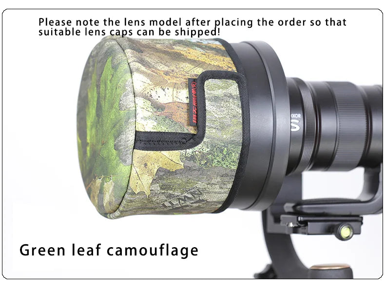 CHASING BIRDS lens cap lens camouflage waterproof shot cap for CANON NIKON lens hood rainproof camo lens cap