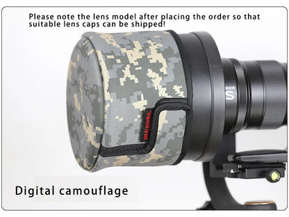 CHASING BIRDS camouflage waterproof shot lens cap for SONY 300 mm F 2.8 GM rainproof camo lens cap