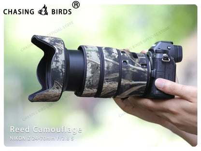 CHASING BIRDS camouflage lens coat for NIKON Z 24-70mm F2.8 S waterproof and rainproof lens protective cover nikon z 2470 f2.8