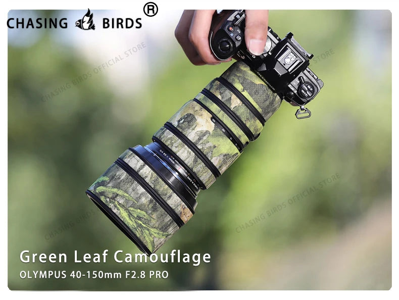 CHASING BIRDS camouflage lens coat for OLYMPUS 40 150 F2.8 PRO waterproof and rainproof lens protective cover olympus 40-150mm