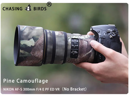 CHASING BIRDS camouflage lens coat for NIKON AF-S 300mm F4 E PF ED VR waterproof and rainproof lens protective cover nikon 300