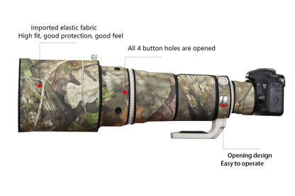 CHASING BIRDS camouflage lens coat for CANON EF 500mm L IS USM waterproof and rainproof elasticity lens protective cover