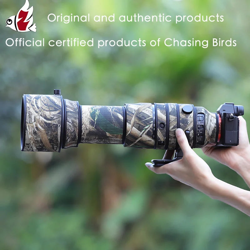 CHASING BIRDS camouflage lens coat for SIGMA 150-600mm F5-6.3 DG DN OS Sports  for SONY E-mount waterproof lens protective cover