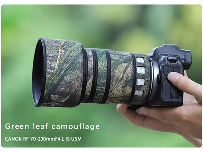CHASING BIRDS camouflage lens coat for CANON RF 70 200 mm F4 L IS USM waterproof and rainproof lens coat protective cover