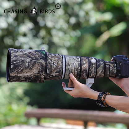 CHASING BIRDS camouflage lens coat for CANON EF 500mm L IS II USM waterproof and rainproof elasticity lens protective cover