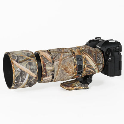 CHASING BIRDS camouflage lens coat for Olympus 100-400mm F5-6.3 IS ED MSC elastic waterproof and rainproof OM 100400 lens cover