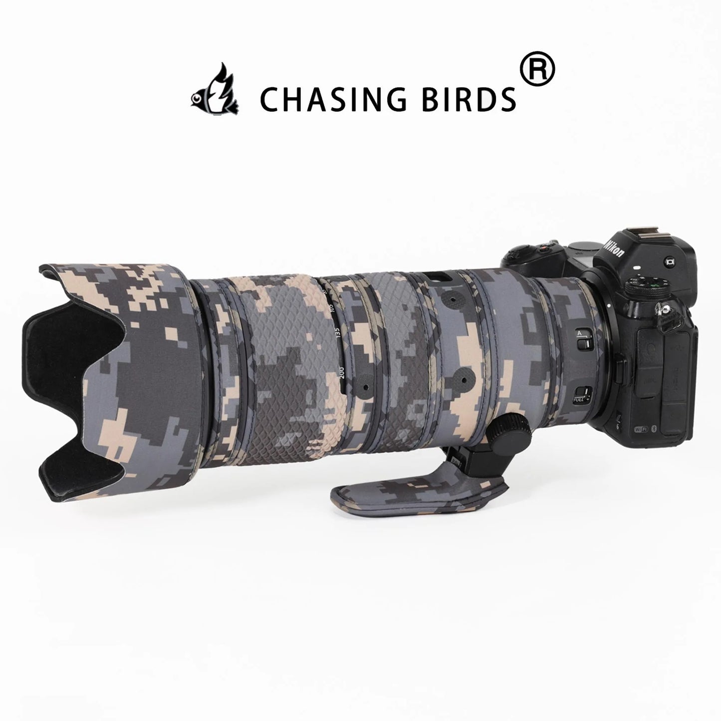 CHASING BIRDS camouflage lens coat for NIKON Z 70-200mm F2.8 VR S waterproof and rainproof protective cover z 70200 lens cover