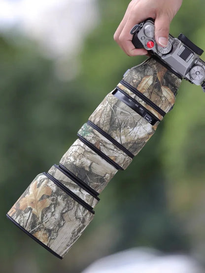 CHASING BIRDS camouflage lens coat for Fujifilm XF 100 400 F4.5-5.6 R LM OIS WR waterproof and rainproof lens protective cover
