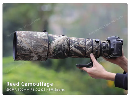 CHASING BIRDS camouflage lens coat for SIGMA 500mm F4 Sports waterproof and rainproof lens protective cover sigma 500 lens cover