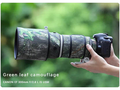 CHASING BIRDS camouflage lens coat for CANON EF 300mm F2.8 L IS USM waterproof and rainproof elasticity lens protective cover