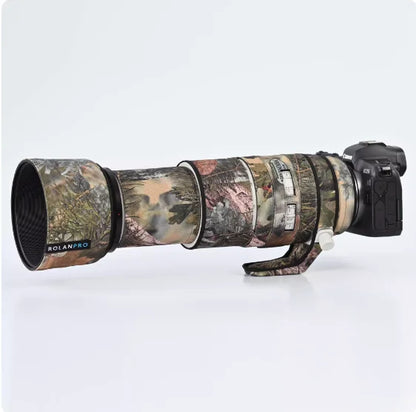 ROLANPRO Lens Coat for Canon RF 100-500mm F/4.5-7.1 L IS USM Rainproof Protective Sleeve canon rf100 500 Case Rain Cover Camo
