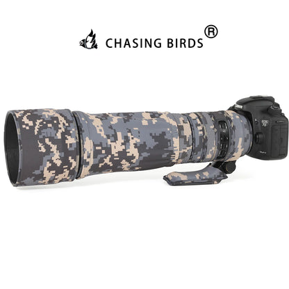 CHASING BIRDS Lens Camouflage Waterproof Coat for TAMRON SP 150-600mm F5-6.3 Di VC USD G2 A022 Rainproof Lens Protective Cover