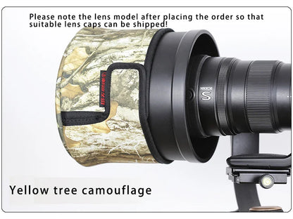 CHASING BIRDS camouflage waterproof shot lens cap for SONY 300 mm F 2.8 GM rainproof camo lens cap