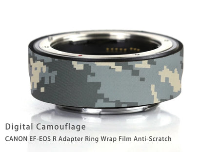 CHASING BIRDS Camouflage Waterproof Protective Coat for Canon EF-EOS R Adapter Ring Wrap Film Anti-Scratch