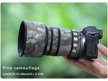CHASING BIRDS camouflage lens coat for CANON RF 70 200 mm F4 L IS USM waterproof and rainproof lens coat protective cover