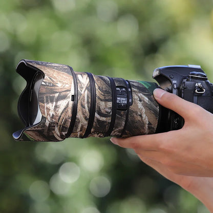 Chasing birds lens coat for NIKON AF-S 24-70mm F2.8 E ED VR waterproof and rainproof camo lens coat protective cover nikon 2470