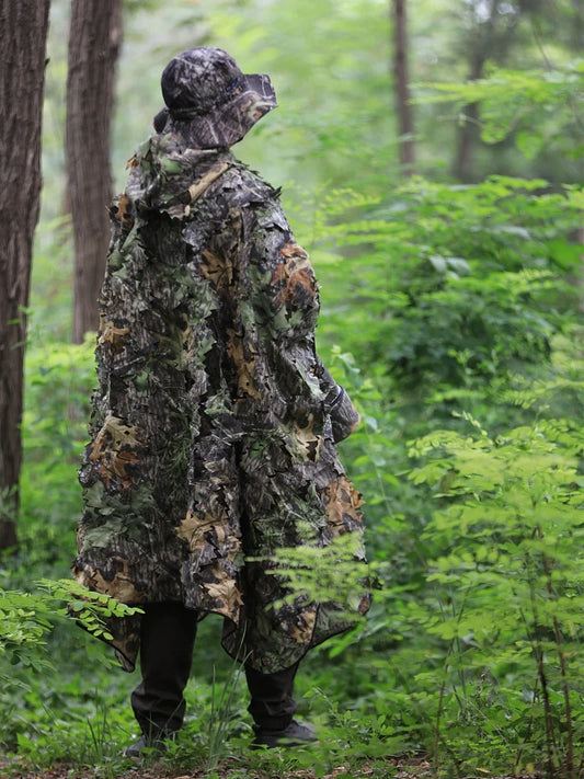 ROLANPRO Cloak dress Hunting clothes New 3D maple leaf Bionic Photography sniper birdwatch airsoft Camouflage Clothing jacket