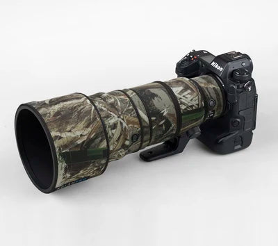 ROLANPRO Waterproof Lens Camo Coat for Nikon Z 400mm f4.5 VR S Rain Cover Lens Protective Cover  Z400 F/4.5 Rain Cover Guns Case