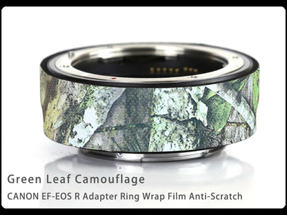 CHASING BIRDS Camouflage Waterproof Protective Coat for Canon EF-EOS R Adapter Ring Wrap Film Anti-Scratch