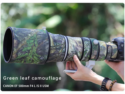 CHASING BIRDS camouflage lens coat for CANON EF 500mm L IS II USM waterproof and rainproof elasticity lens protective cover